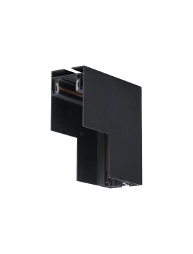 Nova Luce Buxton - V-Verbinder für Magnetbahnen zum Auflegen oder Aufstecken - 10 x 10 x 6,1 cm - sandschwarz