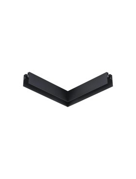Nova Luce Buxton - Q-Verbindungsstück für Magnetschienen zur Aufputz- oder Stiftmontage - 29 x 29 x 6,1 cm - sandschwarz