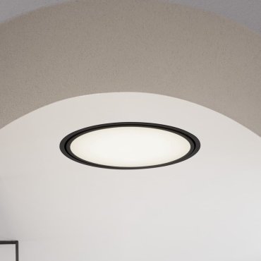 Nova Luce Perfect Profile Trimless - Einbaustrahler - Ø 640 mm, 670 mm Einbaumaß - 40W dimmbare LED inkl. - 3000K - schwarz