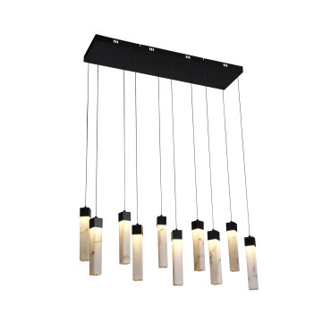 Searchlight Moonbeam - Pendelleuchte - 93 x 25 x 150 cm - 56W dimmbare LED inkl. - schwarz