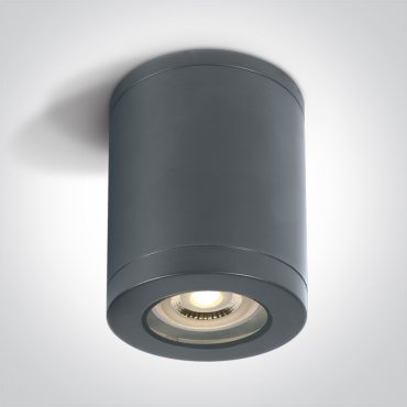 ONE Light GU10 Outdoor Cylinder Lights - Aufbaustrahler 1L - Ø 9 x 14 cm - IP65 - anthrazit