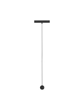 Nova Luce Ultra Slim - Schiene Pendelleuchte - 19,5 x 3,4 cm - 12W LED inkl. - warmweiße Lichtfarbe - schwarz
