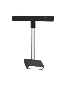 Nova Luce Planet 24V - Lichtpunkt Magnetschienensystem - 10,4 x 2,2 x 31,2 cm - 6W LED inkl. - Sand schwarz