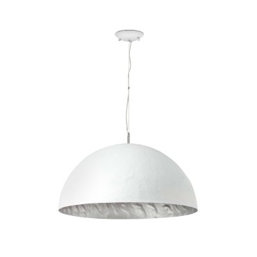 Faro Magma - Hängeleuchte - Ø 70 x 32,5 cm - weiß und silber