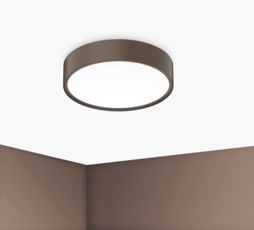 Century Italia Blanca Luxe - Deckenleuchte - Ø 30 x 7 cm - 17W LED inkl. - Kaffee