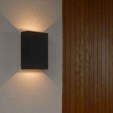 Nordlux Fold 10 - lichtleiste wandleuchte - 10,6 x 14,9 x 4,5 cm - 2 x 3,75W LED inkl. - IP54 - schwarz