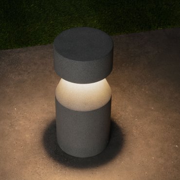 Nova Luce Lua - Gartenpfosten - Ø 16 x 35,5 cm - 12W LED inkl. - IP65 - schwarz