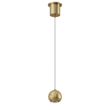 Artdelight Miami – pendelleuchte – Ø 10 x 218 cm – 10,8W dimmbares LED inkl. – warmgold
