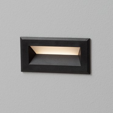 Nova Luce Vivion - Wandeinbauleuchte - 10 x 5 x 6,5 cm - 1W LED inkl. - IP54 - Sand schwarz