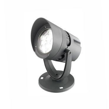 Nova Luce North - Bodenspot - 20 cm - 18W LED inkl - IP65 - dunkelgrau
