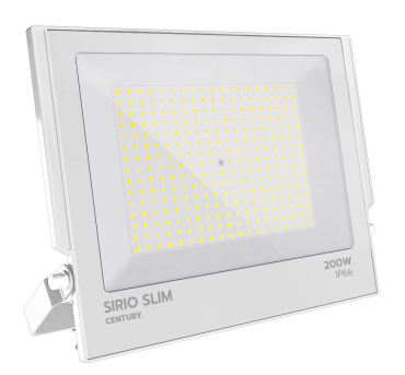 Century Italia Sirio Slim - Scheinwerfer - 36,6 x 3,4 x 30,3 cm - 200W LED inkl. - 4000K - IP66 - weiß
