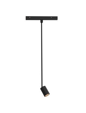 Nova Luce Planet 24V - Lichtpunkt Magnetschienensystem - Ø 4,5 x 60 cm - 5W LED inkl. - Sand schwarz