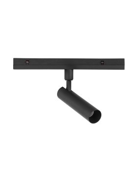 Nova Luce Buxton L - Strahler für Magnetschienensystem - 24,5 x 3,2 x 19,6 cm - 10W dimmbare LED inkl. - Sand schwarz