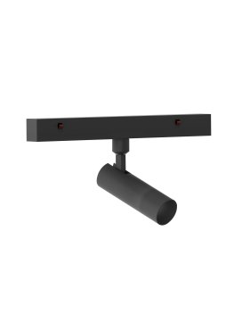 Nova Luce Buxton L - Strahler für Magnetschienensystem - 24,5 x 3 x 15,1 cm - 10W dimmbare LED inkl. - Sand schwarz