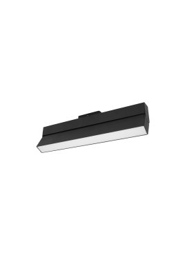 Nova Luce Buxton L - Leuchte für Magnetschienensystem - 40,7 x 3,4 x 11,6 cm - 22W dimmbare LED inkl. - schwenkbar - sandschwarz