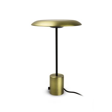 Faro Hoshi - Tischleuchte - Ø 26 x 40 cm - 12W dimmbare LED inkl - gold und schwarz
