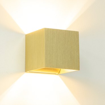 Artdelight Gymm - Wandleuchte - 10 x 10 x 10 cm - matt gold