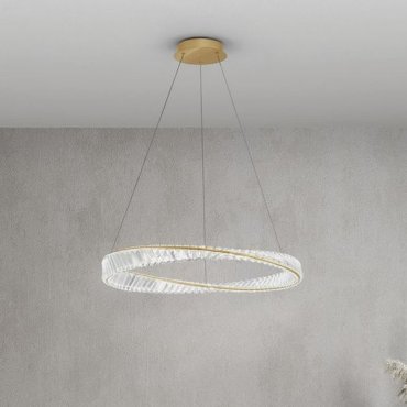 Nova Luce Aurelia - hängeleuchte - Ø 80 x 120 cm - 43W dimmbares LED inkl. - gold