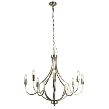 Searchlight Lodge - Kronleuchter - Ø 75 x 120 cm - satiniert silber