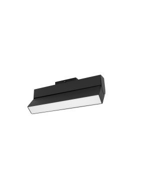 Nova Luce Buxton L - Leuchte für Magnetschienensystem - 27,4 x 3,4 x 11,6 cm - 15W dimmbare LED inkl. - schwenkbar - sandschwarz
