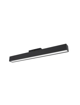 Nova Luce Buxton L - magnetische Schienensystemleuchte - 40,2 x 3,5 x 5,2 - 22W dimmbare LED inkl. - warmweiße Lichtfarbe - schwarz
