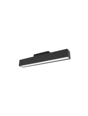 Nova Luce Buxton L - Magnetschienensystemleuchte - 26,9 x 3,5 x 5,2 - 22W dimmbare LED inkl. - warmweiße Lichtfarbe - schwarz