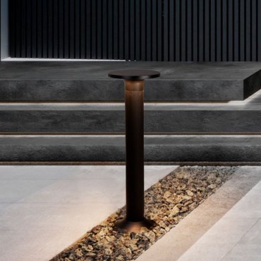 Nova Luce Tower - Gartenleuchte - Ø 16 x 52 cm - 8W LED inkl. - IP65 - Sand schwarz