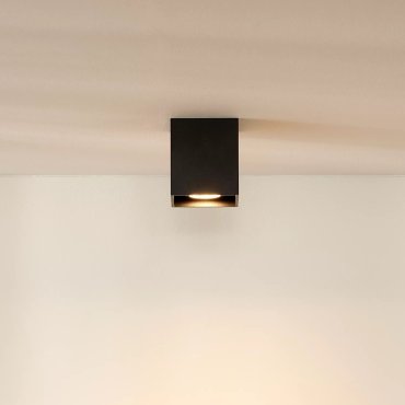 Lucide Bodi Square - Aufbaustrahler - 8,2 x 8,2 x 9,5 cm - schwarz