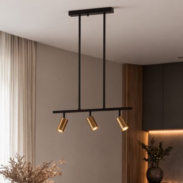 Nova Luce Pogno - pendelleuchte - 72 x 87,5 cm - schwarz und gold