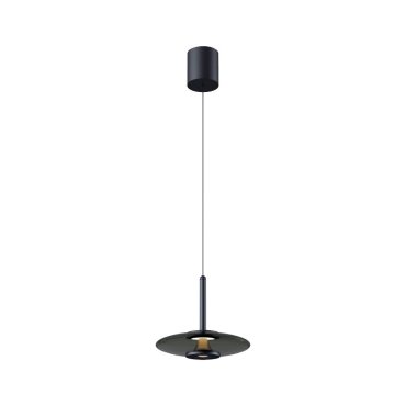 Artdelight Madison – pendelleuchte – Ø 22 x 200 cm – 11W dimmbares LED inklusive – IP20 – schwarz und rauchglas