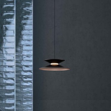 Nova Luce Morfi - Hängelampe - Ø 20 x 190 cm - 5W dimmbar LED inkl. - sand schwarz und Gold