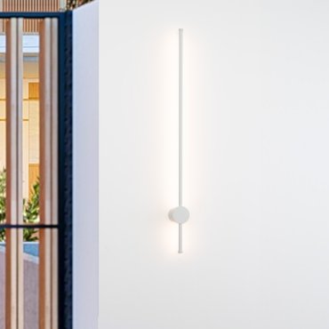Nova Luce Ridge - Außenwandleuchte - 1,6 x 97 cm - 19W LED inkl. - IP65 - Sand Weiß