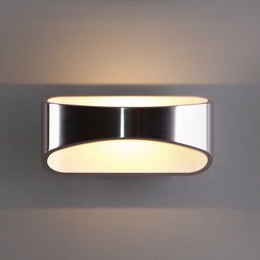 Maxlight Hugo - Wandleuchte - 17 x 9 x 8 cm - 5W LED inkl. - Aluminium und weiß