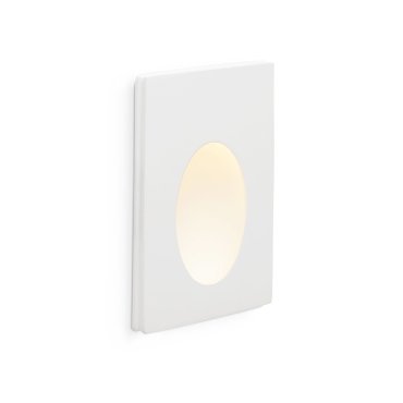 Faro Plas - Einbaustrahler - 165 x 100 mm, 175 x 110 mm Einbaumaß - inkl. 1W LED - mattweiß