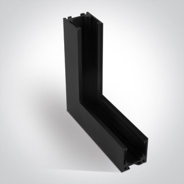 ONE Light Magnetschienensystem MINI - vertikales Aufputz-Winkelprofil - 11 x 2,7 x 3 cm - schwarz