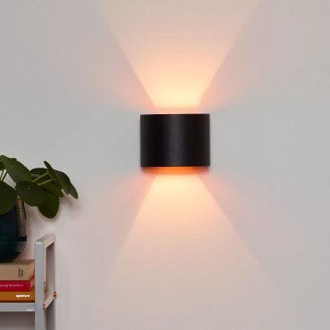 Lucide Xio - Wandleuchte mit verstellbarem Abstrahlwinkel - 11 x 13 x 9,7 cm - 3,5W dimmbare LED inkl. - schwarz