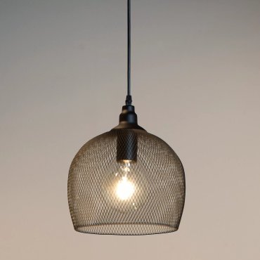Lucide Mesh medium - Hängeleuchte - Ø 22 x 150 cm - schwarz