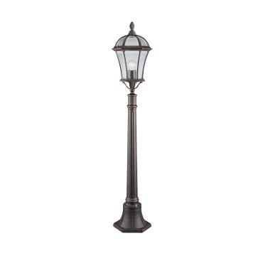 Searchlight Capri - Lampenmasten - Ø 26 x 130 cm - IP23 - rustikal braun