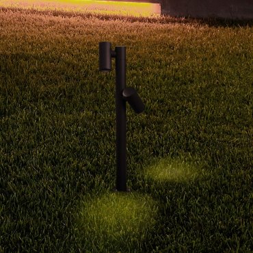 Nova Luce Pec - Gartenleuchte - Ø 16 x 90 cm - 13W LED inkl. - IP65 - Sand schwarz