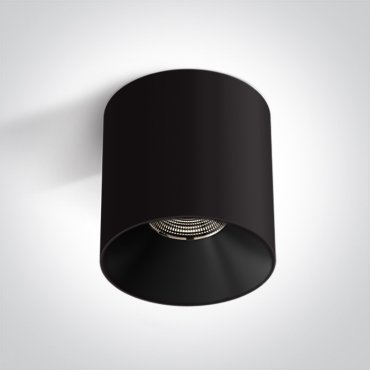 ONE Light Wall &amp; Ceiling LED - Aufbaustrahler 1L - Ø 12 x 12 cm - 25W LED inkl. - schwarz