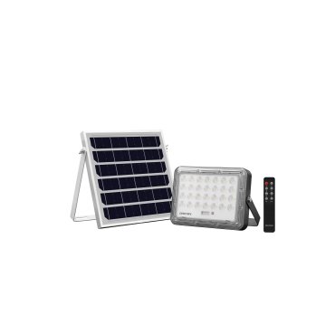 Century Italia Prometeo - solarbetriebener Strahler mit Tag- und Nachtsensor und Fernbedienung - 18 x 3,5 x 12,6 cm - inkl. 5W LED - IP65 - schwarz