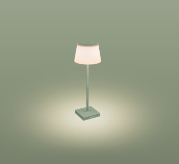 Century Italia Margò - wiederaufladbare Tischleuchte für draußen - Ø 13 x 38 cm - 4W dimmbare LED inkl - IP54 - grün