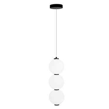Maxlight Tama - Pendelleuchte - Ø 16 x 180 cm - 23W LED inkl - schwarz und weiß