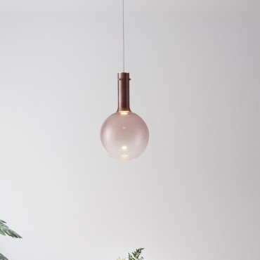 Nova Luce Nostos - Hängelampe - Ø 25 x 170 cm - 6W dimmbar LED inkl. - braun und gold