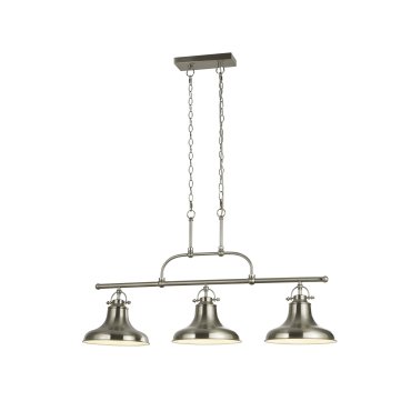 Searchlight Dallas - Pendelleuchte - 95 x 25 x 150 cm - satiniert silber
