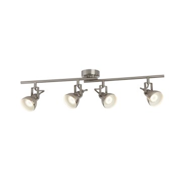 Searchlight Focus - Aufbaustrahler 4L - 81 x 9 x 16 cm - satiniert silber