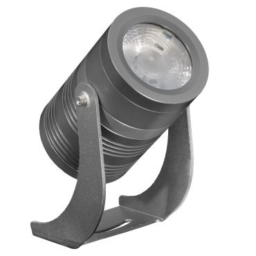 Century Italia Blaze - Bodenspot - 12,4 x 8 x 14,7 cm - 14W LED inkl - IP67 - grau - warmweiße Lichtfarbe