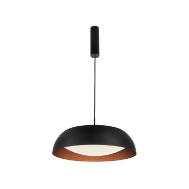 Nova Luce Landon - Pendelleuchte - Ø 60 x 170 cm - 40W dimmbare LED inkl - schwarz und kupfer