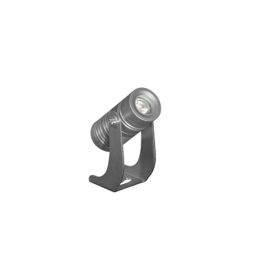 Century Italia Blaze - Bodenstrahler - 7,3 x 2,7 x 8,7 cm - 3W LED inkl. - IP67 - grau - weiße Lichtfarbe