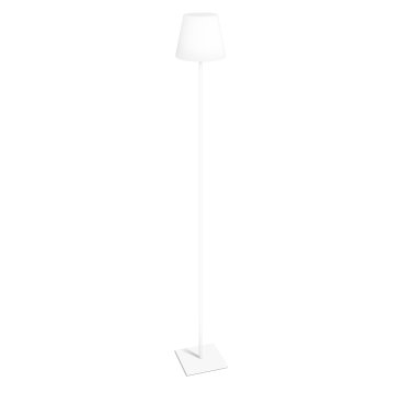 Century Italia Altea - Außen-Stehleuchte mit optionalem Erdspieß - Ø 18 x 142 cm - 2W dimmbare LED inkl - IP44 - weiß
